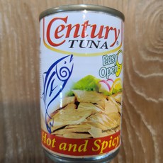 필리핀 센츄리 투나 통조림 핫 앤 스파이스 Century Tuna Hot and Spicy 155g worldfood, 1개
