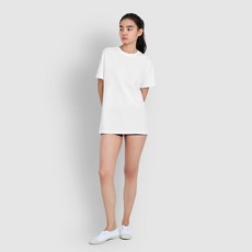 JAJU [공용] 코튼 라운드넥 티셔츠 3매 [XS~XXL](WHITE/ MELANGE GREY) 486717