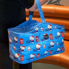 헬로키티 가방 피크닉 보온 보냉백 아이스백 야외 캠핑 휴대용, 블루