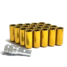 데일리쇼핑 현대기아 롱볼트 M12XP1.5 너트20개+스페셜키, 골드, 3세트