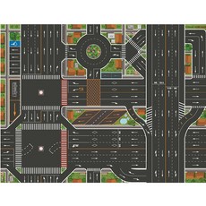 주차놀이 자동차도로매트 방수방습 놀이방매트 KC인증(130cm), 02. (130cm)자동차도로, 1개