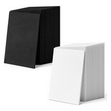 32Pcs 3mm 두꺼운 자수 폼 5.9x8.26 인치 EVA 폼 시트 자수 푹신한 폼 3D 자수 공예 폼 종이, 흑백