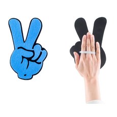 브이 손가락 장갑 소형 22cm 블루 행사용 행사용장갑 행사장갑 응원용품 선거장갑
