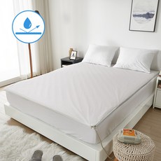베이스 방수 온수매트커버 / S Q 사이즈 / 전기요 온열매트커버, 화이트