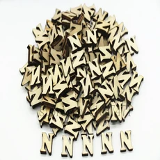 208pcs 8set 26 영어 알파벳 문자 나무 번호 가구 장식 예술 편지 디지털 디스플레이, 36 Letter N, 01 10mm--15mm 208pcs