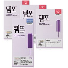 템포 체내형 생리대, 혼합세트, 7개, 10개입