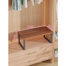 ㄷ선반 진열장 미니 엔틱 주방 유리진열장 하얀색, 블랙 티크 40x25x20cm, 1단