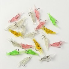 백스커머스 새우웜 소프트베이트 20P 가짜미끼