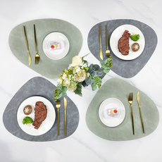 엘빈리빙 물방울 양면 식탁매트 4p 세트, B, 1세트, B set, 42.5*34cm