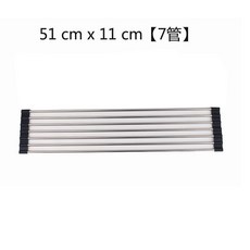 304不銹鋼可折疊廚房瀝水架 碗碟蔬果槽瀝水捲簾, 1個, 精品304不銹鋼,51cmx20cm  12管