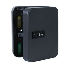 주차장 보관함 키 열쇠함 열쇠박스 비밀번호 잠금장치 키박스 벽걸이 대형 열쇠보관함, 01.6무광블랙-비밀번호