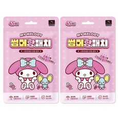 산리오 마이멜로디 썸머 향 패치 45매입 2개 모기기피 스티커 벌레기피 패치 어린이 여름용품
