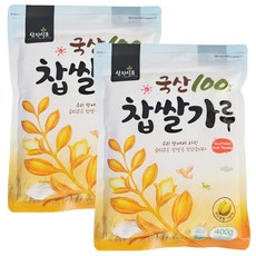 삼진식품 국산 찹쌀가루 400g 쌀가루, 2개