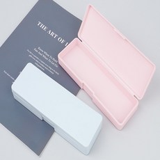 프롬일상 컬러 무지 멀티 사각 케이스 플라스틱케이스, 블루