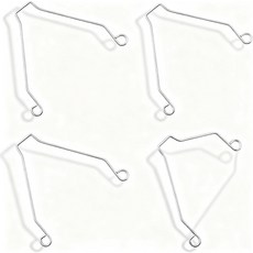 S99140187 브로안-누톤 사각 천장 또는 벽 배기 팬 모 688 670 671 689 771 682 교체 부품 번호 99140187 4팩용 욕실 커버 스프링 클립