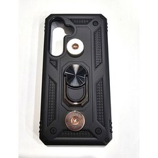 오토바이 자석충전 핑거링 범퍼케이스, S25, 블랙