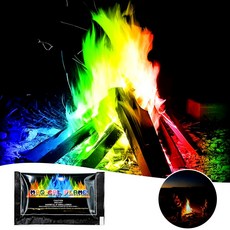 감성 캠핑 불멍가루 30g 캠프파이어 모닥불 오로라 불멍가루 매직 파이어, 1개