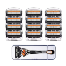 비브랜드 레이날 신형 질레트 호환용 프로글라이드 퓨전 파워 5중 면도날, 3개, 4개입