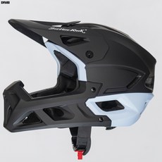 DFMEI SCOHIROWORK山地DH速降BMX超輕AM越野穿越越野盔全盔騎行, 1個, 黑白:L：58-62
