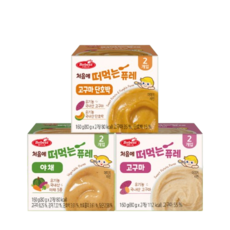 처음에 떠먹는 유기농 퓨레 고구마+고구마단호박+야채, 1개, 160g