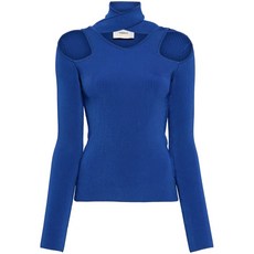 코페르니 컷아웃 골지 스웨터