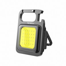 微笑鯊 TIP0003 TIP0019多功能強光工作燈】防水COB燈珠鑰匙扣手電筒磁吸汽修燈露營登山, 1個