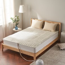 슬아하임 극세사 온수 온열 전기 거실 매트 커버, 그린