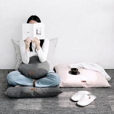 빈티지 코튼 대방석 솜포함, 다크그레이