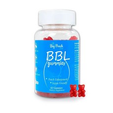 BBL 여성용 젤리 - 콜라겐 허브 블렌드 및 비오틴이 함유된 비건 멀티비타민 - 딸기 맛 - 젤리 60개, BBL 여성용 젤리 - 콜라겐, 허브 블렌드 및 비오틴, 1개
