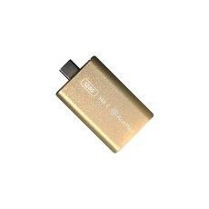 Meet Mind GEN1-01 SSD Mini 固態行動碟-128G Type-C介面 隨插即用 磁吸防塵蓋, 金色