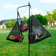 캠핑 다용도 삼각메쉬망 파우치 설거지통 건조망 중형, 상세페이지 참조