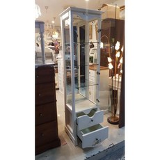 彩繪玻璃單門展示櫃 收納櫃 立櫃 餐櫃 彩繪系