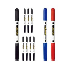 모나미 네임펜T 흑색 8p + 청색 2p + 적색 2p, 혼합색상, 1세트