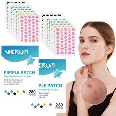 별패치 여드름패치 스팟케어 트러블커버 귀여운별모양 투명밀착 피부보호, 1개, 560개입