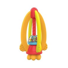 Manhattan Toy 太空火箭固齒搖鈴玩具 嬰兒感官發展手搖鈴, 1個