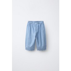 ZARA 자수 데님 팬츠 - 미디움 블루 6303502427