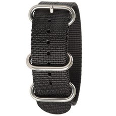 ECLATIS BERTUCCI DX3 B-183 블랙 22mm 나일론 시계 밴드 325170