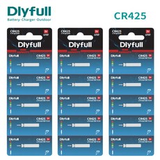 전자 찌 밧데리 cr425 311 322 435 DLYFULL 민물 바다 낚시 배터리 전자케미 전자구멍찌 건전지, 1개