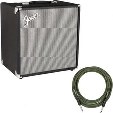 펜더 럼블 40 V3 베이스 앰프 번들 및 조 서머 악기 케이블 13피트 직선직선 오트그린, 펜더 럼블 40 V3 베이스 앰프 번들 및 조 서머 악