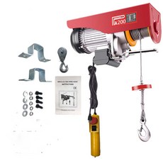 電動吊車110v，輕巧便攜，遙控操作，家庭工廠適用，安全耐用，提升效率, 1個