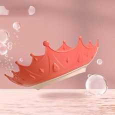 샴푸모자 방수 귀달이 샴푸모자, 후 산홍, 1개