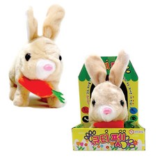 토끼인형 고양이인형 큐티펫 장난감 애완동물 작동인형, 02토끼(갈색), 1개