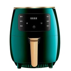 智能家用空氣炸鍋 大容量多功能電炸鍋, 4.5L空氣炸鍋墨綠色,歐規220V