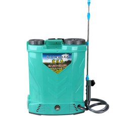 20L 揹負式電動噴霧器 10A鋰電 手柄開關 霧化細膩 按摩背墊, 淡綠色, 1個
