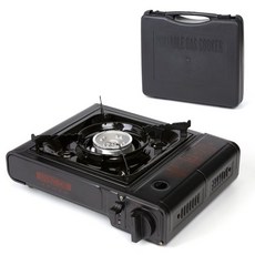 리빙온 이중 안전장치 휴대용가스렌지 스파크/보관케이스포함/버너/부르스타/캠핑/가정용/업소용 383311, 리빙온 이중 안전장치 휴대용가스렌지 스파크/보관케이스포