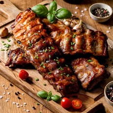 푸디헤븐 패밀리레스트랑 맛 그대로 돼지 등갈비 총중량 2kg 내외, 1개