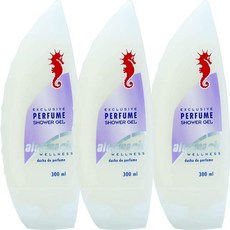algemarin 퍼퓸 샤워젤 바디 워시 300ml 6개, 3개