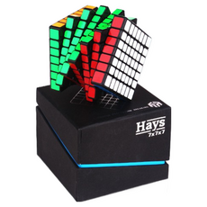 hays7 裕鑫 七階 Kevin hays 7 M 磁力魔術方塊 益智玩具 速解魔方, 磁力黑, 1箱/盒