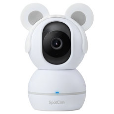 SpotCam BabyCam 一年期照護組 寶寶攝影機 口鼻偵測 哭聲偵測 搖籃曲 危險區域 寶寶日記 嬰兒監視器, 1個