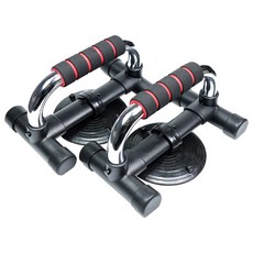 이고웰 3중받침 흡착 스틸 푸쉬업바, 블랙, 1개